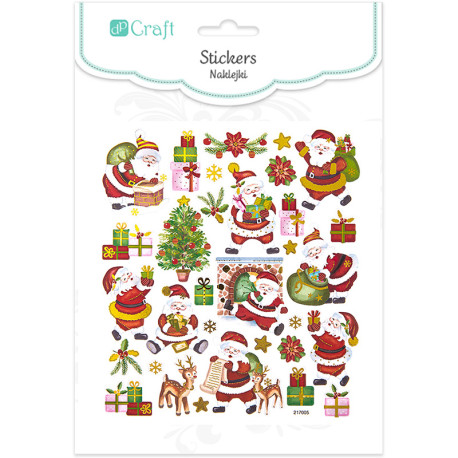 Stickers Santas 32pcs., DP Craft