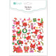 Glitter Stickers Santas 32pcs., DP Craft