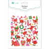 Glitter Stickers Santas 32pcs., DP Craft