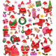 Glitter Stickers Santas 32pcs., DP Craft