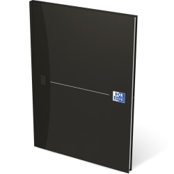 Oxford Smart Black bookbound notebook, A4, squared