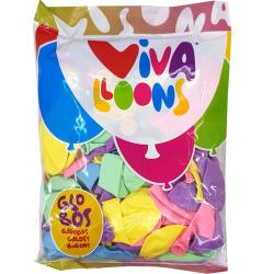 Gaisa baloni Pastel ⌀25cm 100gab., Vivalloons