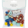 Wooden Beads Dusty Pastel 80pcs., DP Craft