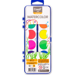 Akvareļu krāsas + otiņa 12 krāsas, Creall