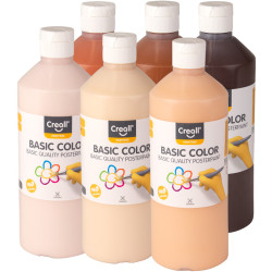 Creall Basic color, colours of the world 6x500ml