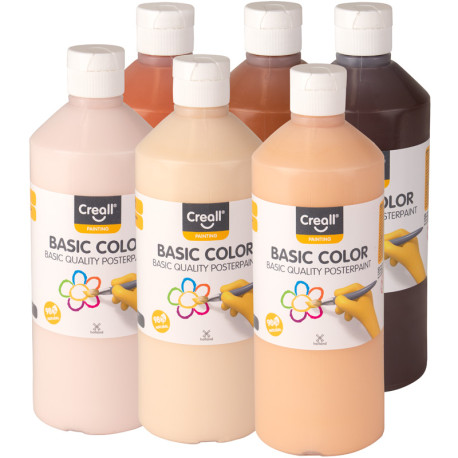 Creall Basic color, colours of the world 6x500ml