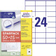 Multipurpose Labels 70x36mm UltraGrip™ 50+15 Sheets, Avery Zweckform