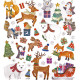Stickers Winter Animals 38pcs., DP Craft