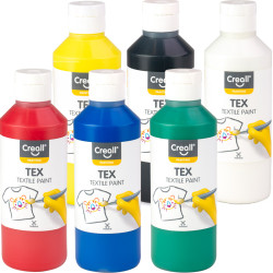 Audumu krāsas Tex 6x250ml, Creall