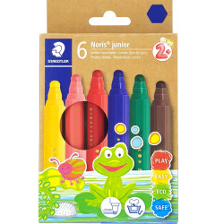 Fibre-tip Pens Noris® Junior 6pcs., Staedtler