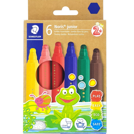 Fibre-tip Pens Noris® Junior 6pcs., Staedtler