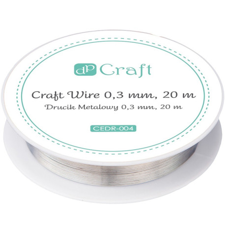 Craft Wire Golden/Silver ⌀0.3mm 20m, DP Craft
