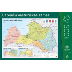 Puzzle The Historical Lands of Latvians 500pcs. 48x34cm, Jāņa Sēta