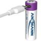 Lādējamās (USB-Type C) baterijas Li-Ion AA 1.5V 1800mAh 4gab., Ansmann