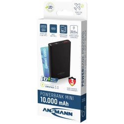 Akumulators/ USB lādētājs Power bank Mini 10000mAh PB222PD, Ansmann