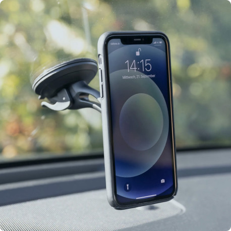 Universal Magnetic Smartphone Holder for Windshield, Ansmann