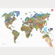 Colring World Map 58.5x84cm, Unikplay