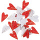 Wooden Heart Buttons 24pcs., DP Craft