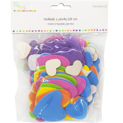 Foam Stickers Hearts 120pcs., DP Craft