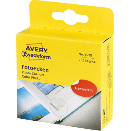 Photo Corners Clear 250pcs., Avery Zweckform