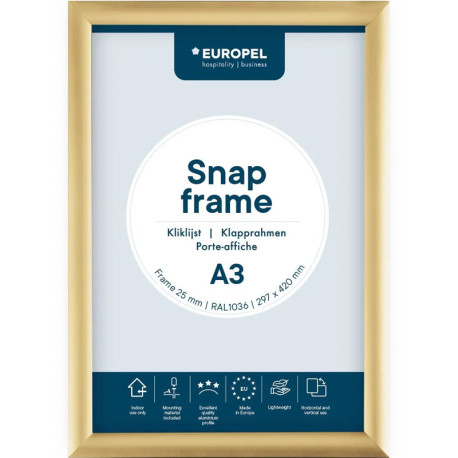 Snap Frame A4/A3 Pearl Gold, Europel