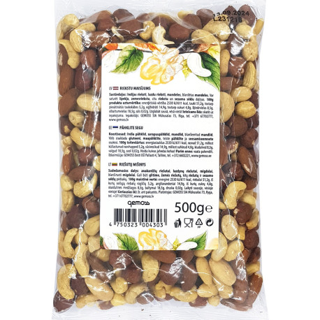 Riekstu maisījums 500g, Gemoss