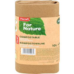 Compostable Paper Bags For Food Waste 10l 10pcs., Paclan
