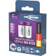 Li-Ion batteries C 1.5V Typ 2500 (min. 2300 mAh) 2pcs., Ansmann
