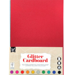 Glitter Paper A4 200g/m² 10 colours, Craft ID