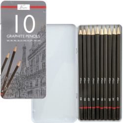 Graphite Pencils 10pcs., Nassau Fine Art