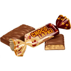 Glazētas konfektes ChocoLapki 1kg, Roshen