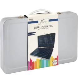 Dual Markers Metal Case 36pcs., Nassau Fine Art