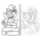 Colouring Book Unicorn A5 64 Drawings, Creative Craft