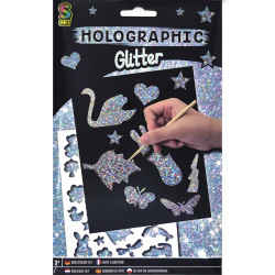 Engraving Craft Set Holographic Glitter A5 4pcs., Creative Craft