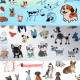 Sticker Set Dogs 200pcs., Creative Craft