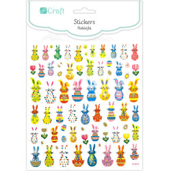 Stickers Easter Bunnies 71pcs., DP Craft