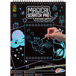 Skrāpējamās kartes Magical Holographic A4 20lp, Creative Craft