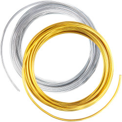 Craft Wire Golden/Silver ⌀2mm 5m, DP Craft