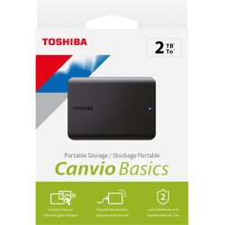Portable Storage Canvio Basics 1TB/2TB, Toshiba