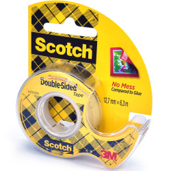 Scotch® Double Sided Tape 12mmx6.3m in Dispenser, 3M