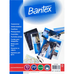 Bantex photo pocket 13x18cm 0,8mm 10pcs., Portrait