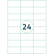 Transparent Labels Rillprint  70x37mm, Rillstab
