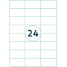 Transparent Labels Rillprint  70x37mm, Rillstab