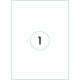 Transparent Labels Rillprint  210x297mm, Rillstab