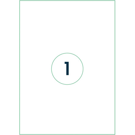 Transparent Labels Rillprint  210x297mm, Rillstab