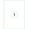 Transparent Labels Rillprint  210x297mm, Rillstab