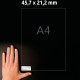 Weatherproof film labels 45.7x21.2mm Silver B/W Laser, Copier Avery Zweckform