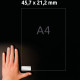 Weatherproof film labels 45.7x21.2mm Silver B/W Laser, Copier Avery Zweckform