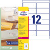 Address Labels 99.1x42.3mm Laser Transparent, Avery Zweckform