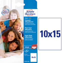 Fotopapīrs 10x15cm 180 g/m², Avery Zweckform